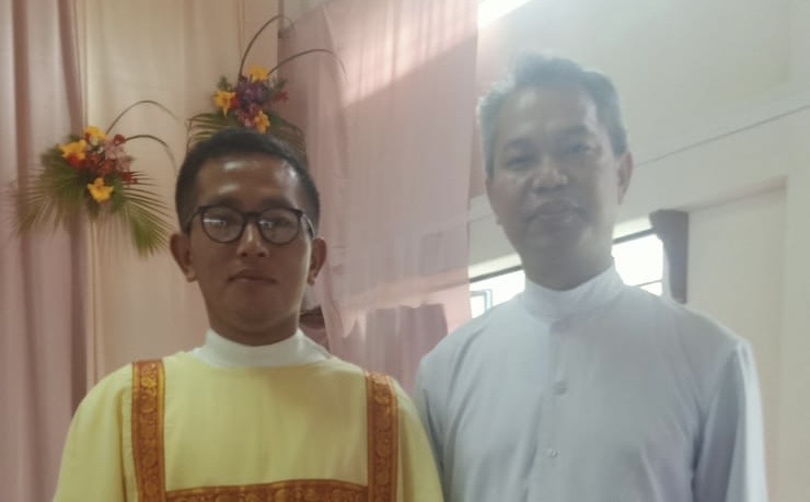 Br. Marcus Thangminlun in zani Ni 17 June 2025 in Oriens Theological College , Mawlai, Shillong mun ah Pu Walder Jaochim Auxiliary of Aizawl, khutsung pan in deacon hina ahing ngah ta