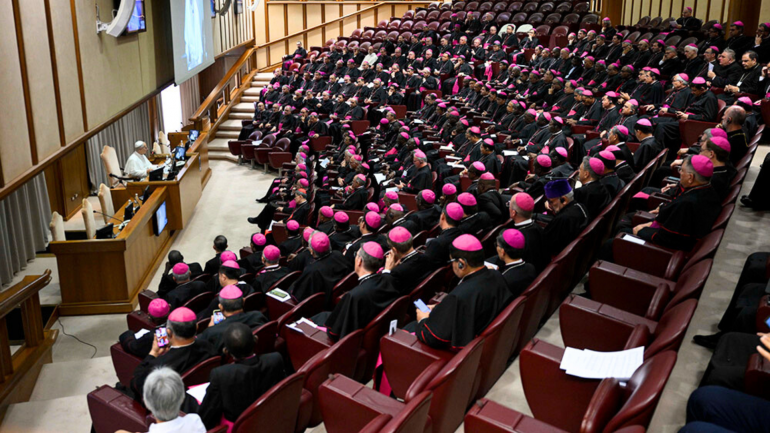 September 11, 2025 nia Pope Leo XIV bishops tel tha te Vatican a akimupi na  (Photo Vatican News)